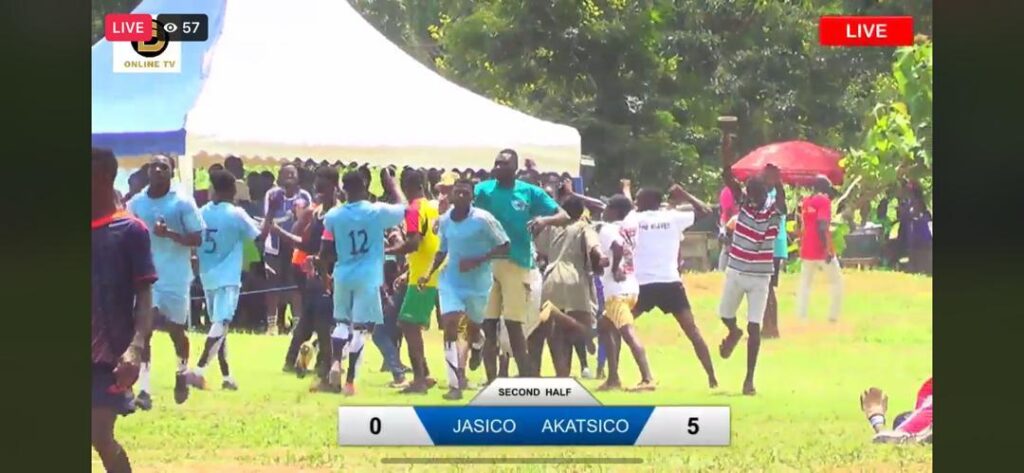 Jasico Collects "Wotowoto" goals from Akatsico Men Soccer Team