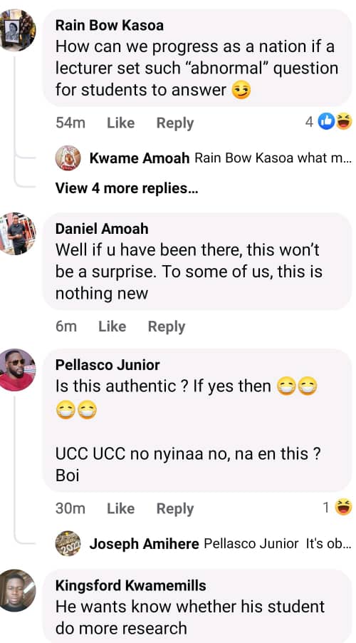 Ghanaians React To Alleged UCC Quiz Questions